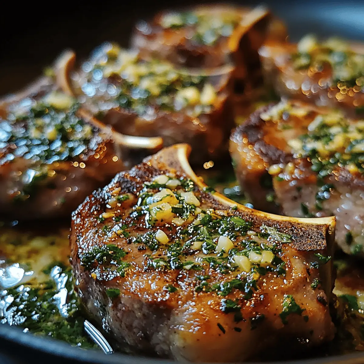 Pan-Seared Lamb Chops with Ras El Hanout and Garlic Butter