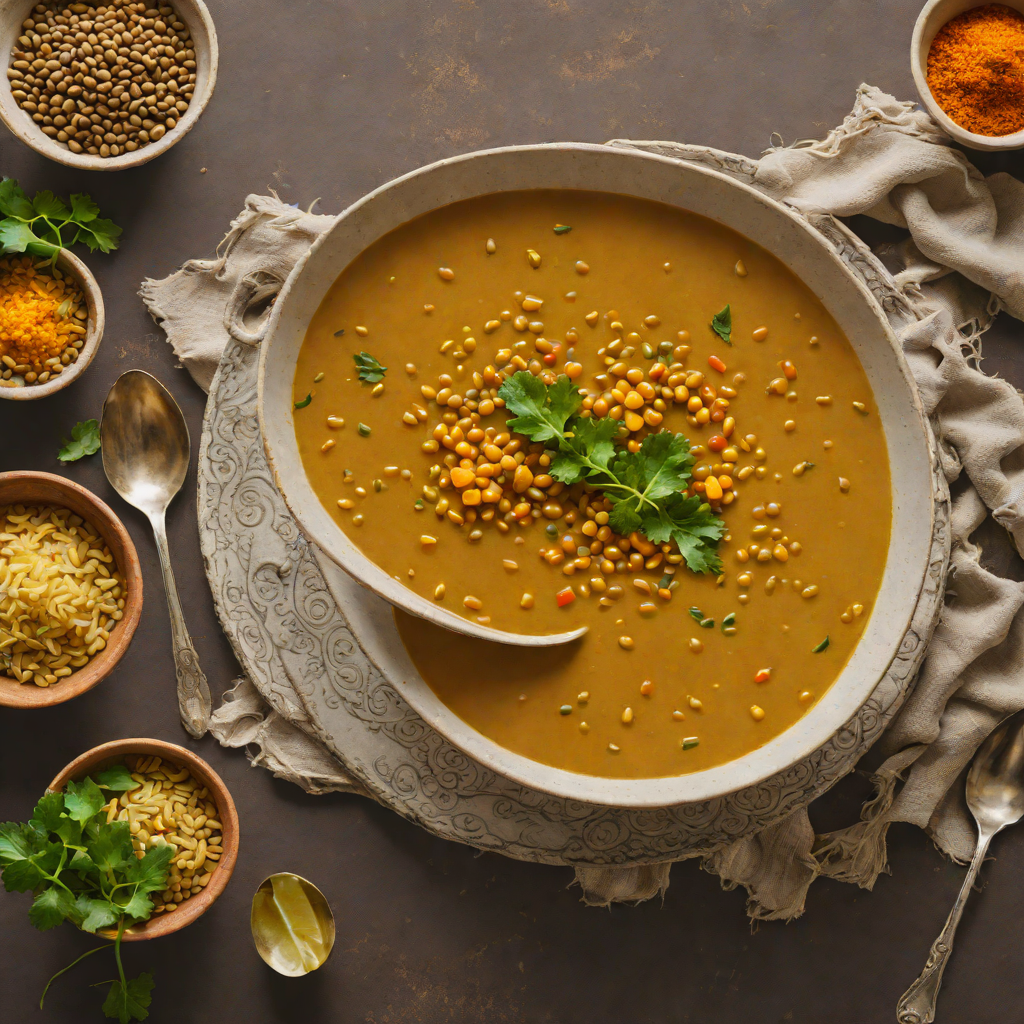 Spicy Turmeric and Garlic Lentil Soup