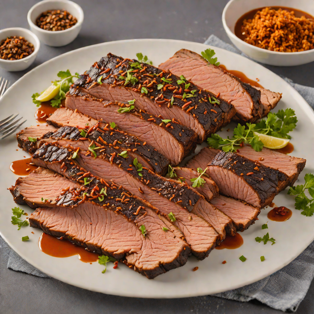 Texas-Style Smoked Beef Brisket with Bold Spice Rub