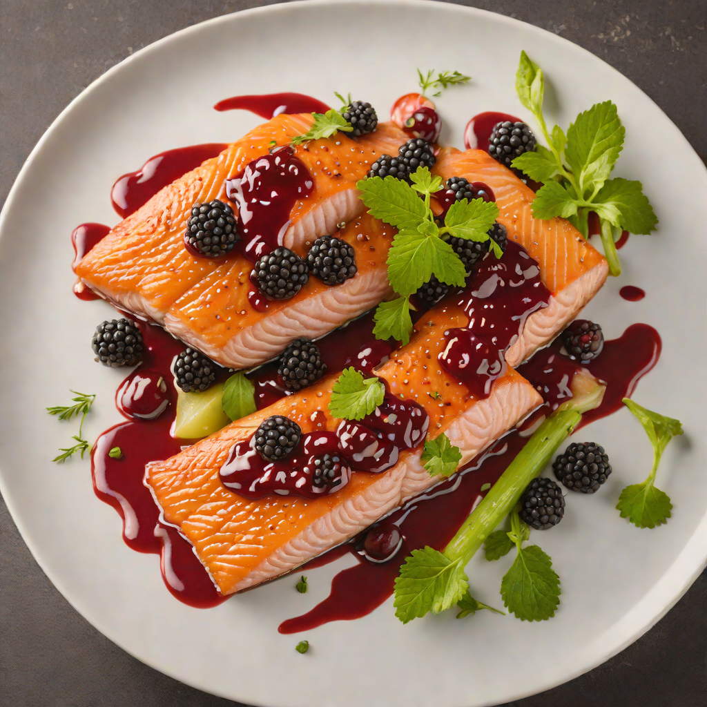 Pan-Seared Arctic Char with Wildberry Glaze
