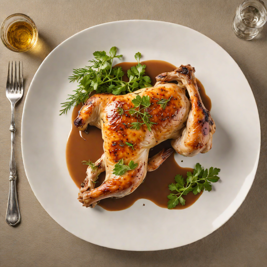 Pan-Roasted Chicken with Herb Jus