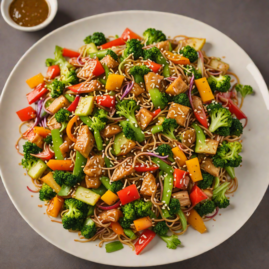 Regional Vegetable Stir-Fry with Ginger-Sesame Sauce