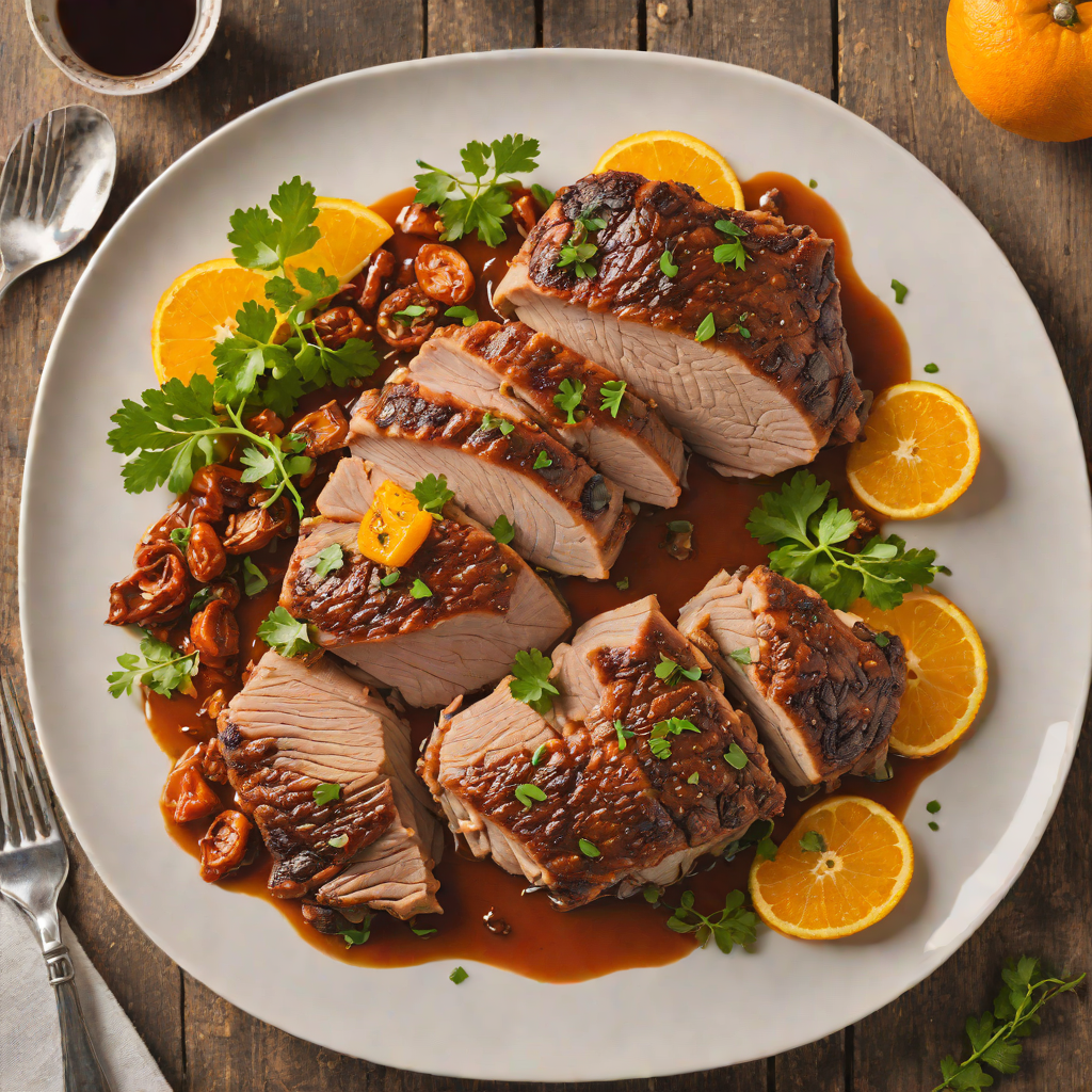 Slow-Cooked Pork Shoulder with Orange and Smoked Paprika