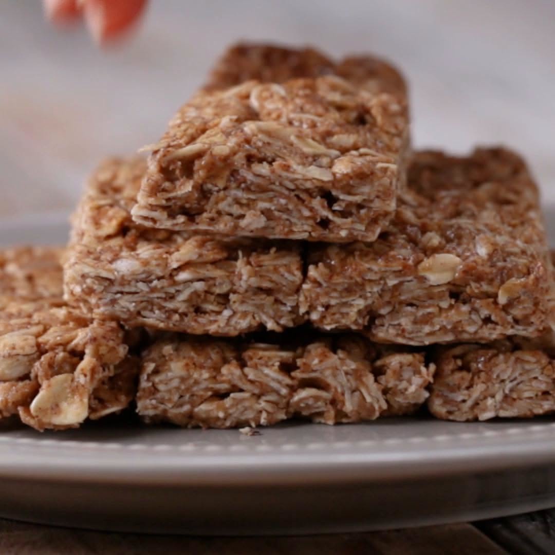 Five-Ingredient Honey Almond Butter Bars