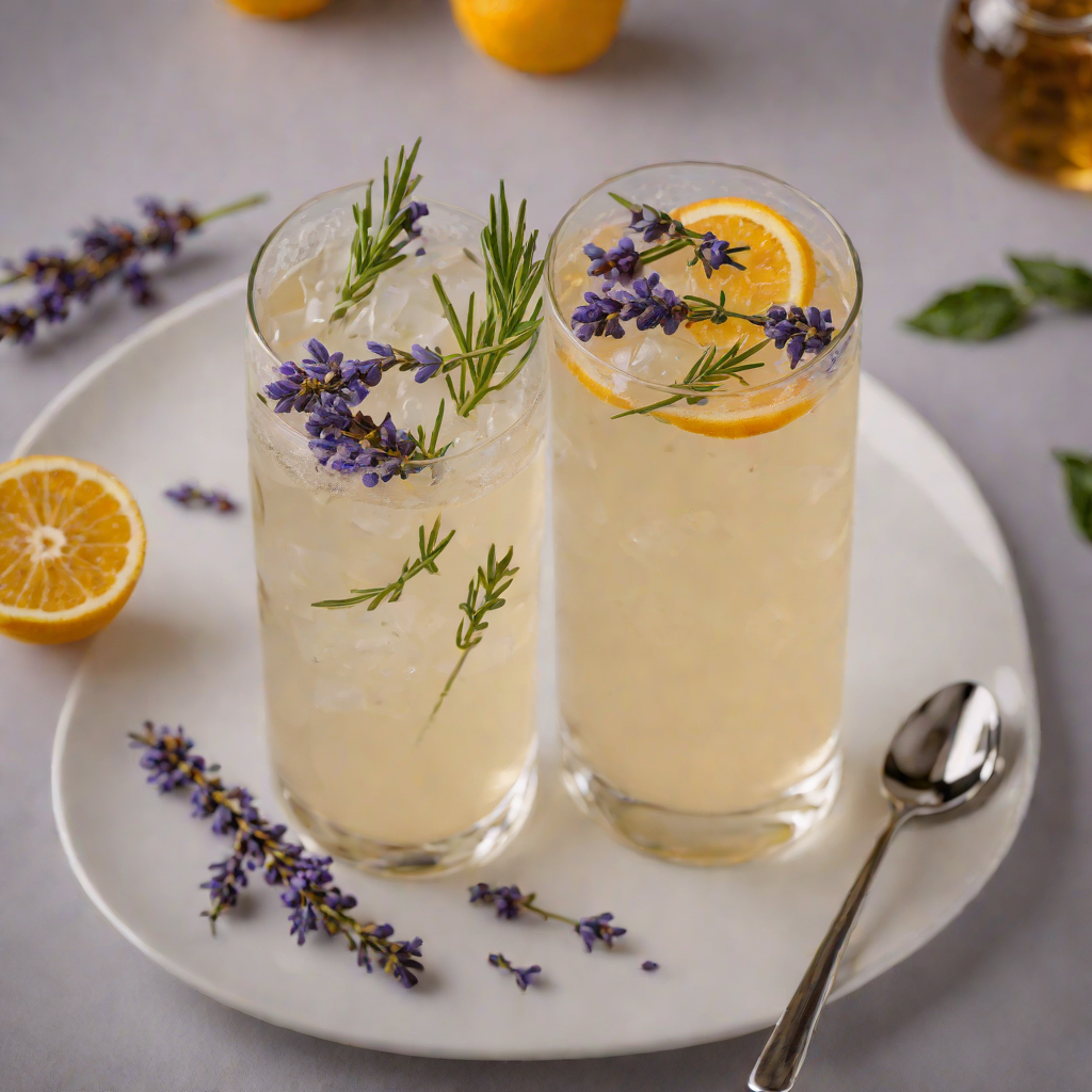 Parisian Twilight Gin Fizz with Lavender Honey