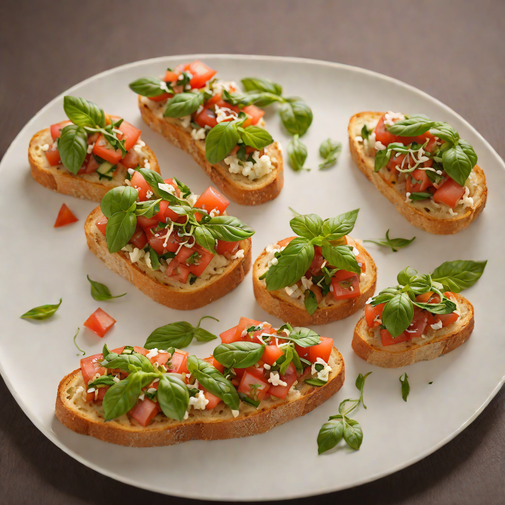 Imbibed Tomato and Basil Bruschetta