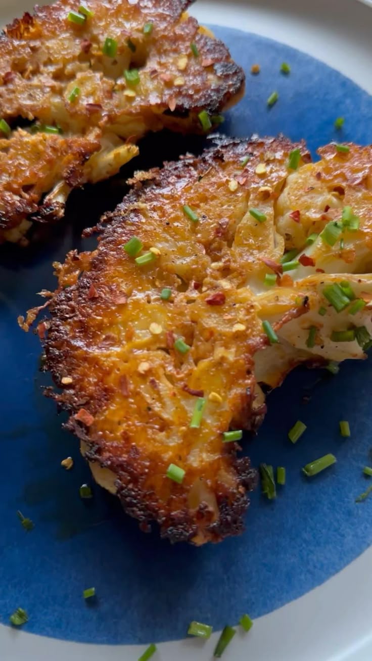 Crispy Lemon-Garlic Cauliflower Steak