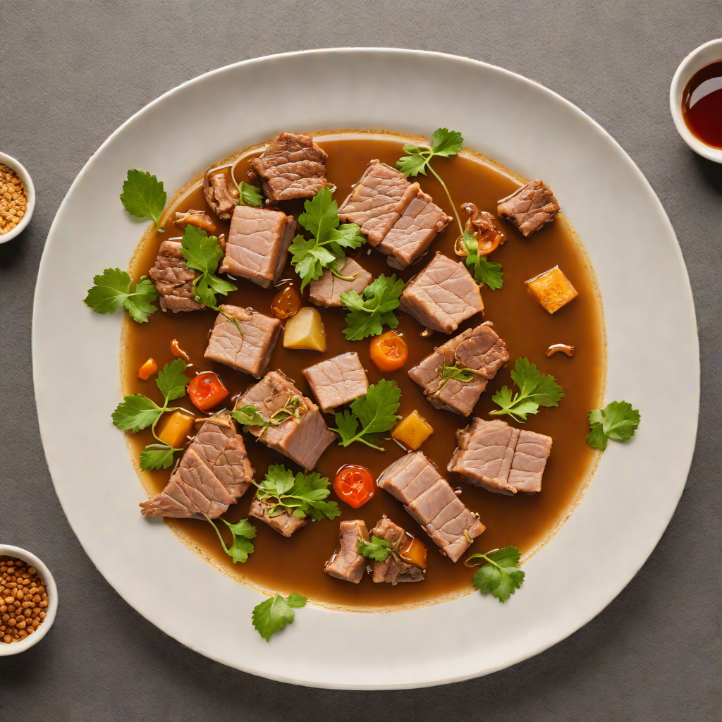 Garlic-Infused Sinigang with Tamarind Broth and Pork