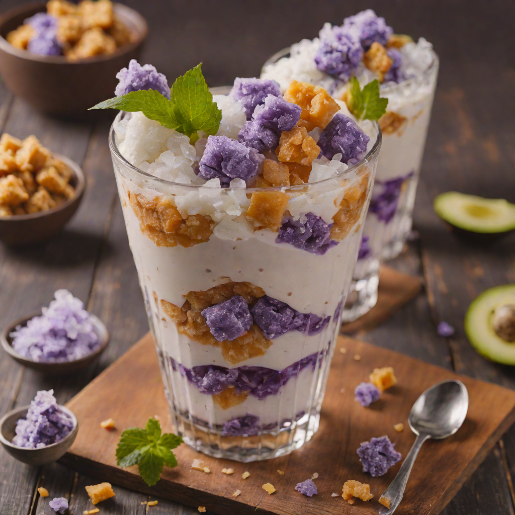 Halo-Halo with Ube and Crushed Ice