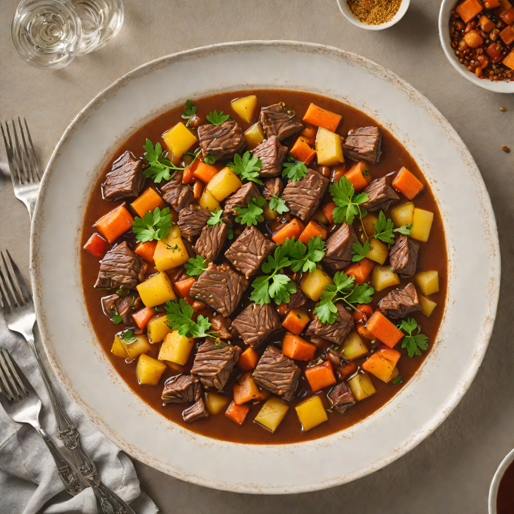 Braised Beef and Demon-Spiced Root Vegetable Stew