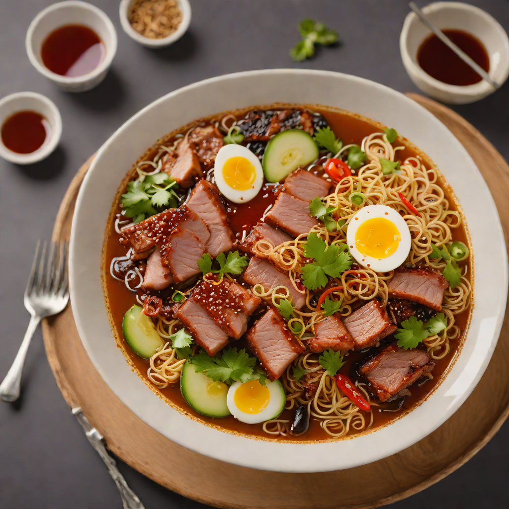 Spicy Demon King Miso Ramen with Roasted Pork Belly