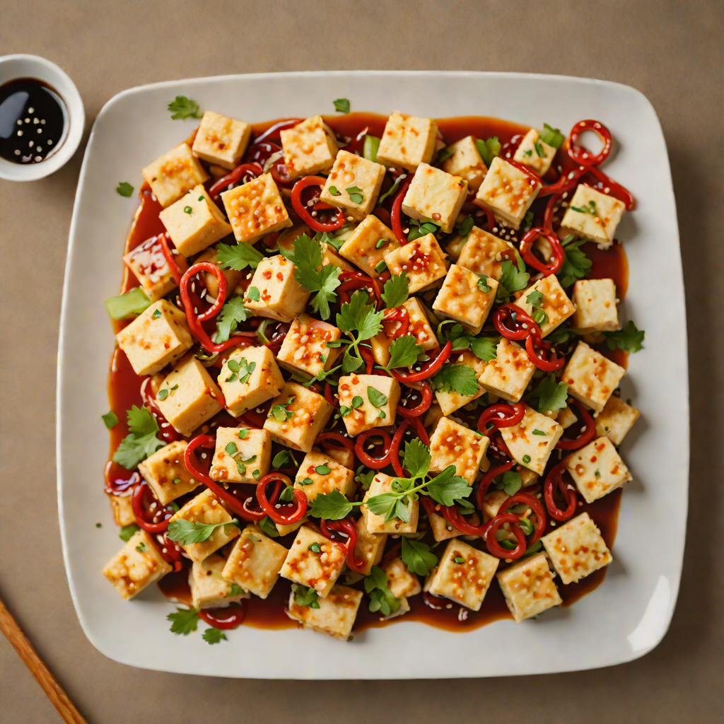 Demon-Human Harmony Stir-Fried Tofu with Chili and Garlic