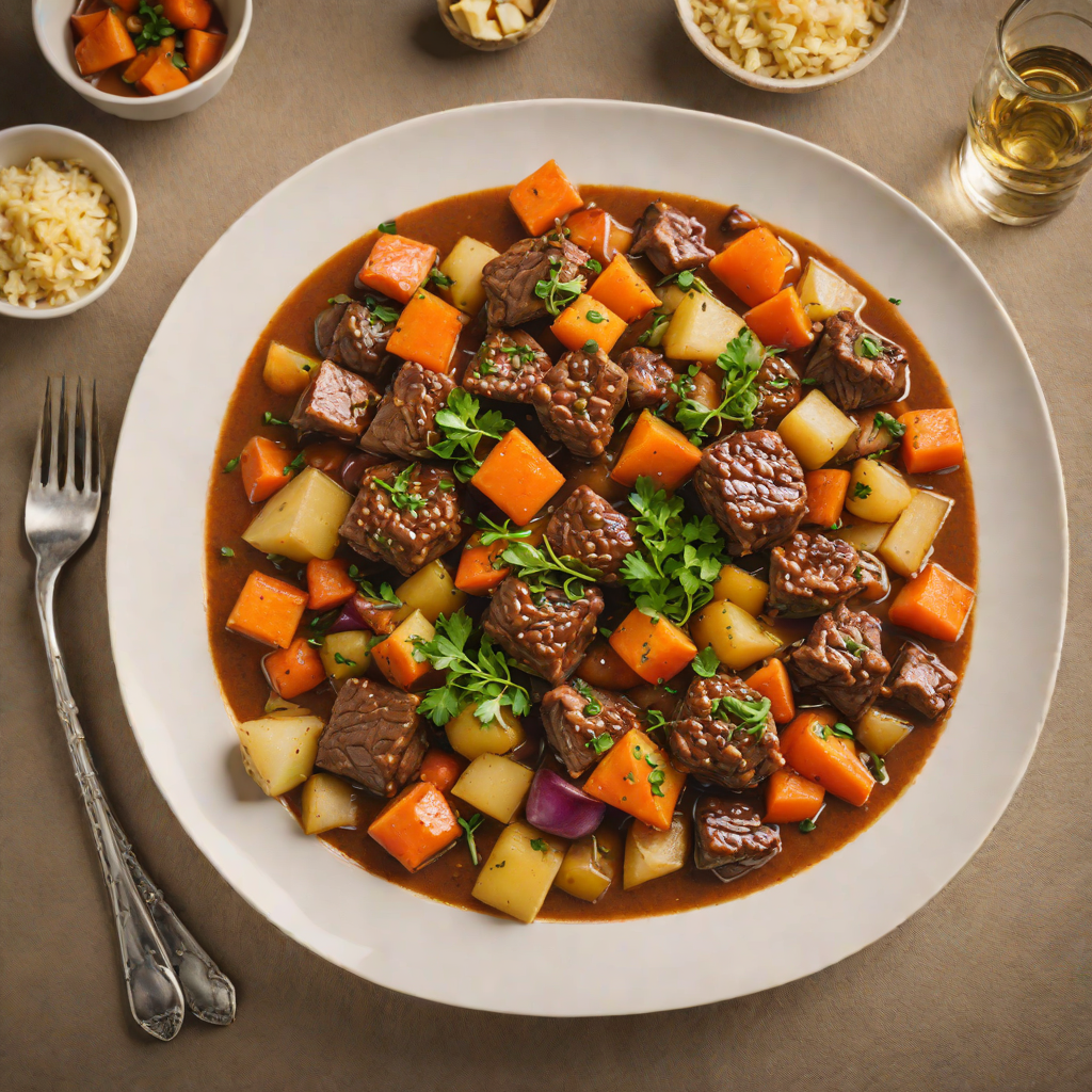 Braised Demon King Beef Stew with Root Vegetables