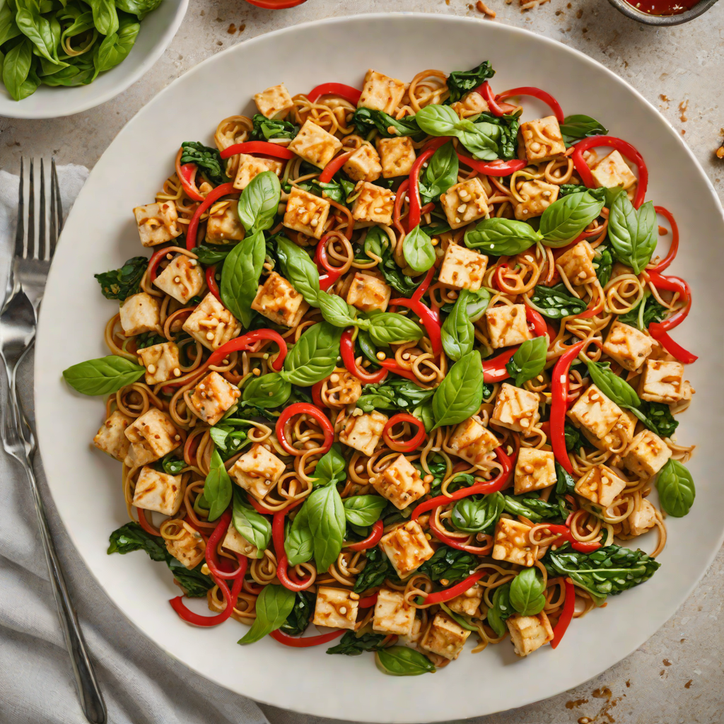 One-Pot Spicy Thai Basil Stir Fry with Tofu
