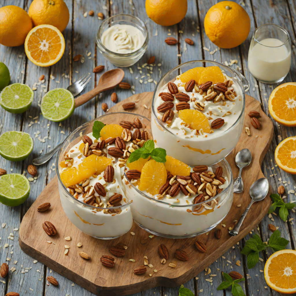 Quick No-Bake Citrus Yogurt Parfait with Honey and Nuts