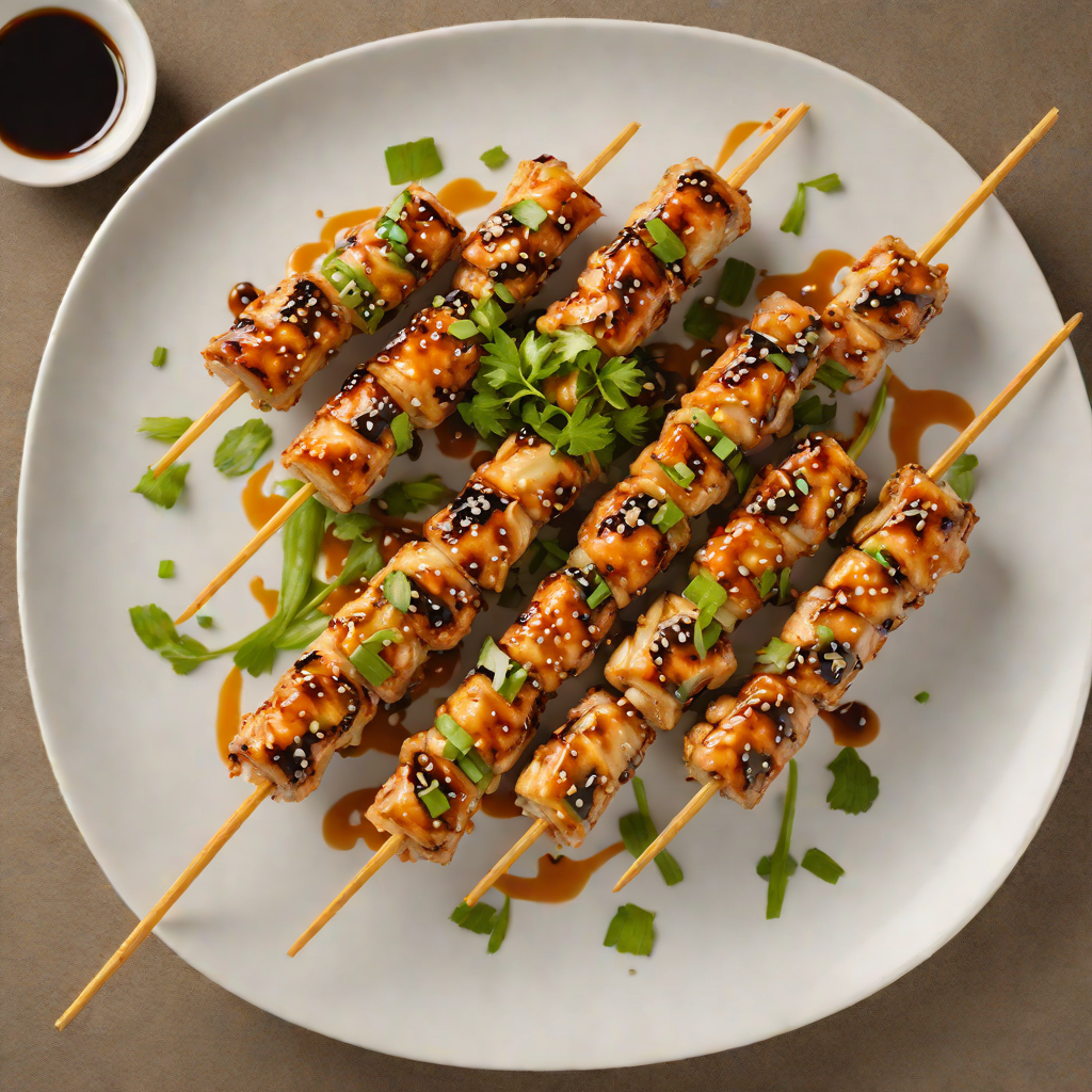 Sautéed Chicken Yakitori with Scallion and Ginger