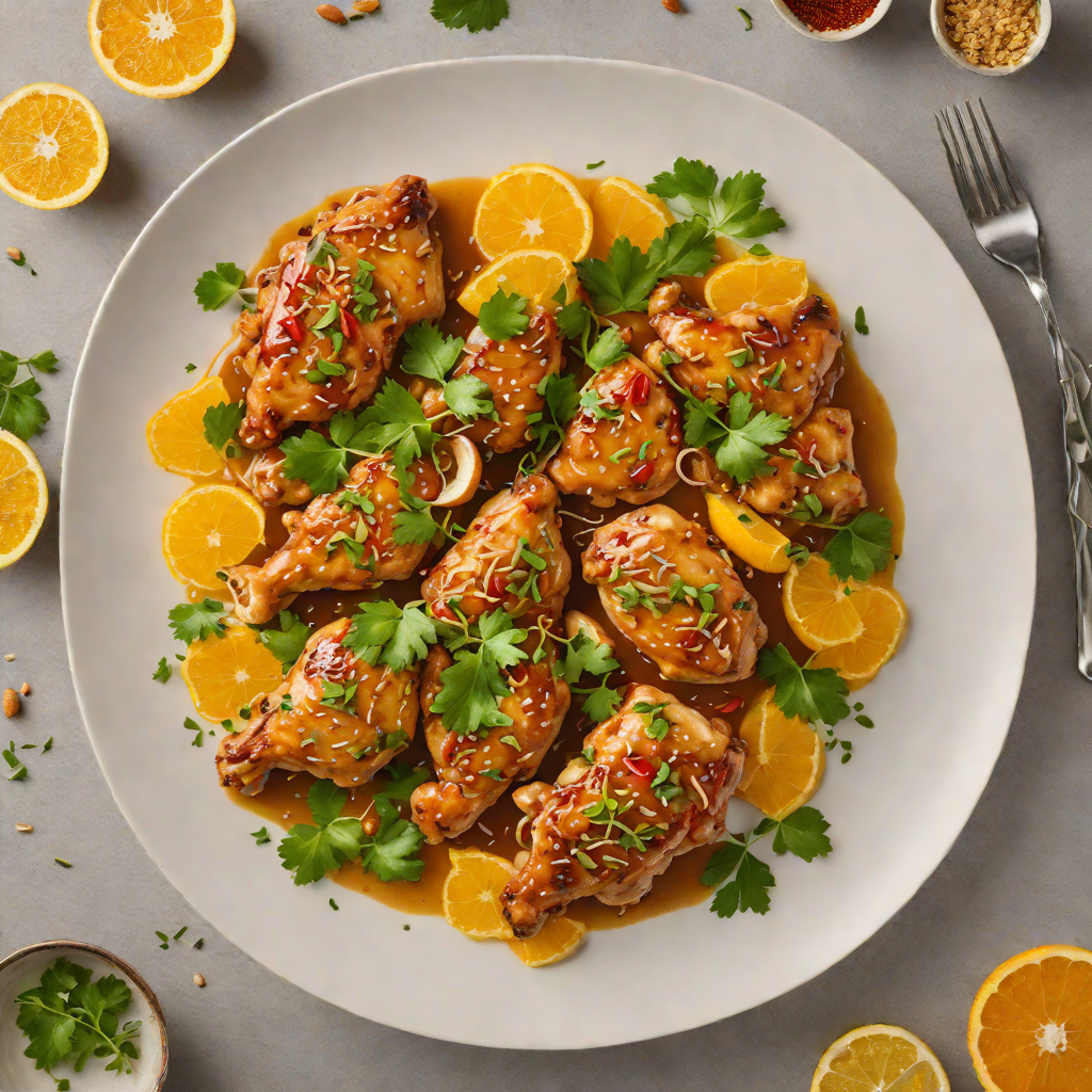 Citrus-Spiced Orange Chicken with Garlic and Ginger