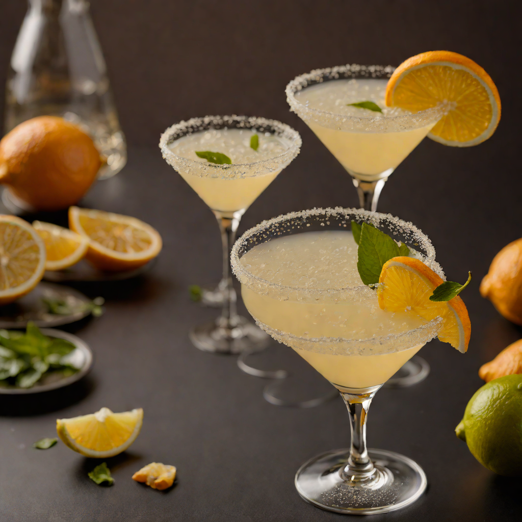 Citrus-Frosted Ginger Martini