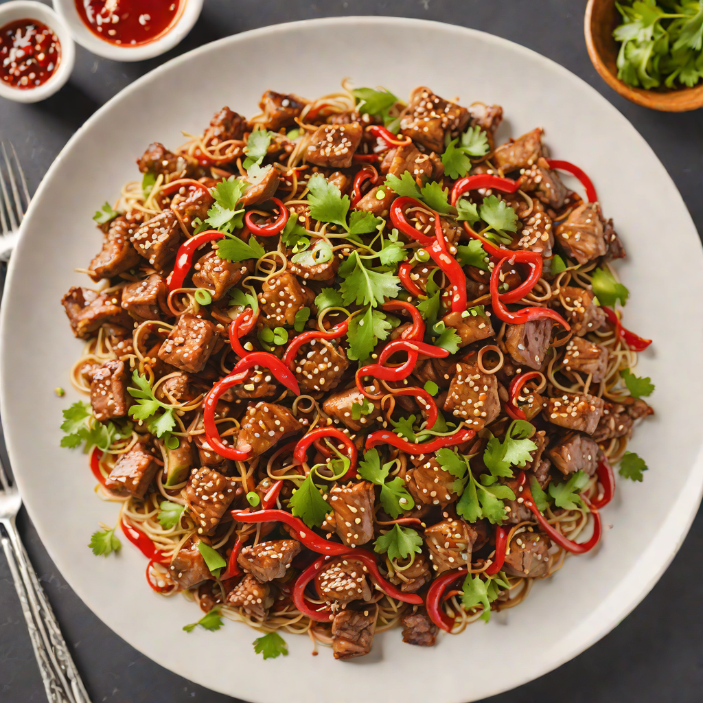 Spiced Demon Fire Stir-Fried Pork with Chili and Garlic