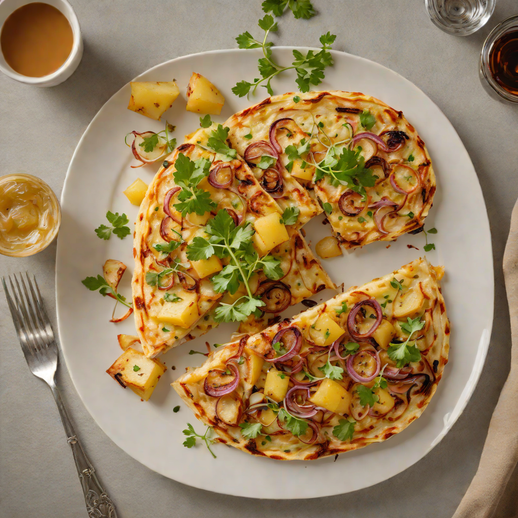 Pan-Fried Tortilla Española with Caramelized Onions and Potatoes