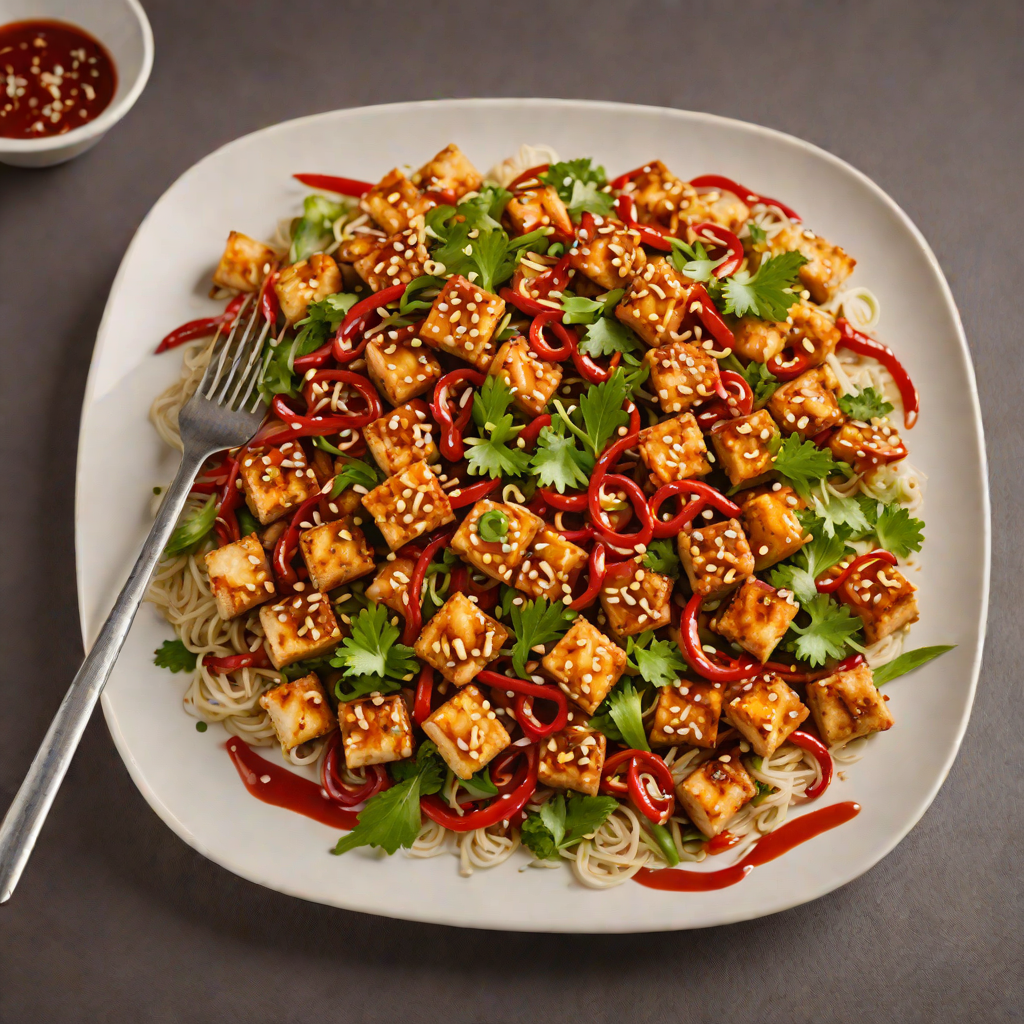 Spicy Demon’s Fire Tofu Stir-Fry with Chili Garlic Sauce