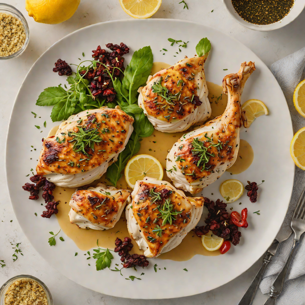 Pan-Seared Chicken with Sumac and Za’atar Lemon Sauce