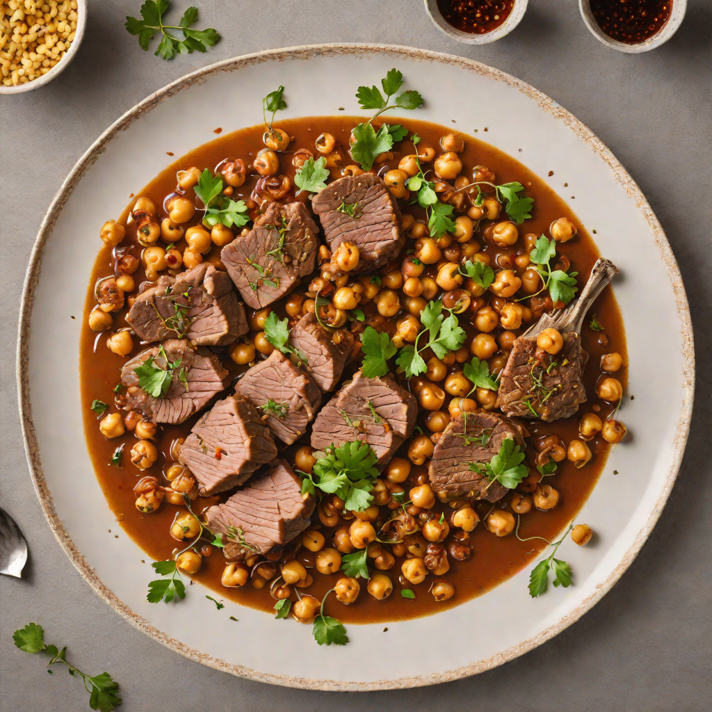 Slow-Cooked Lamb with Aleppo Pepper and Chickpeas