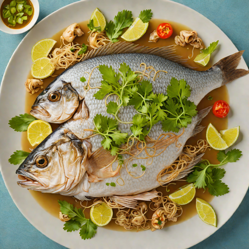 Cantonese-Style Steamed Whole Fish with Ginger and Scallions
