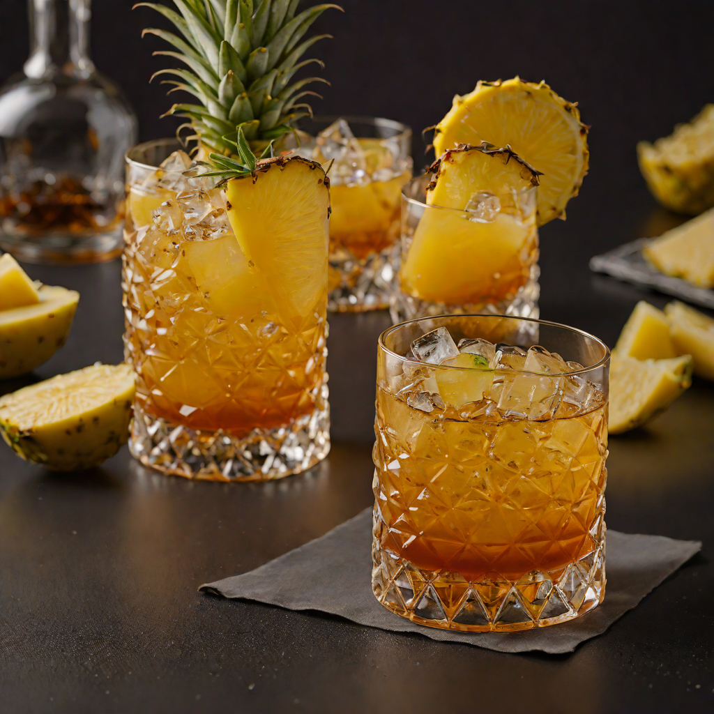 Built Dark Rum and Pineapple Old Fashioned