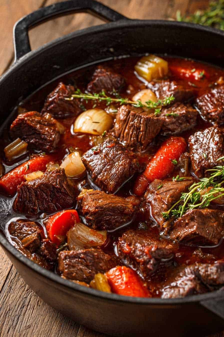 Braised Demon King-Style Beef with Root Vegetables
