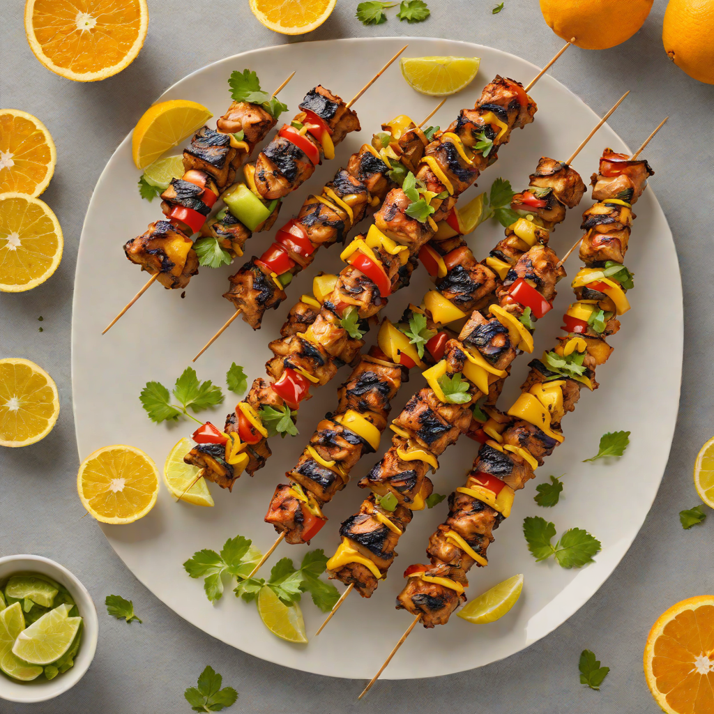 Orange-Spiced Caribbean Jerk Chicken Skewers