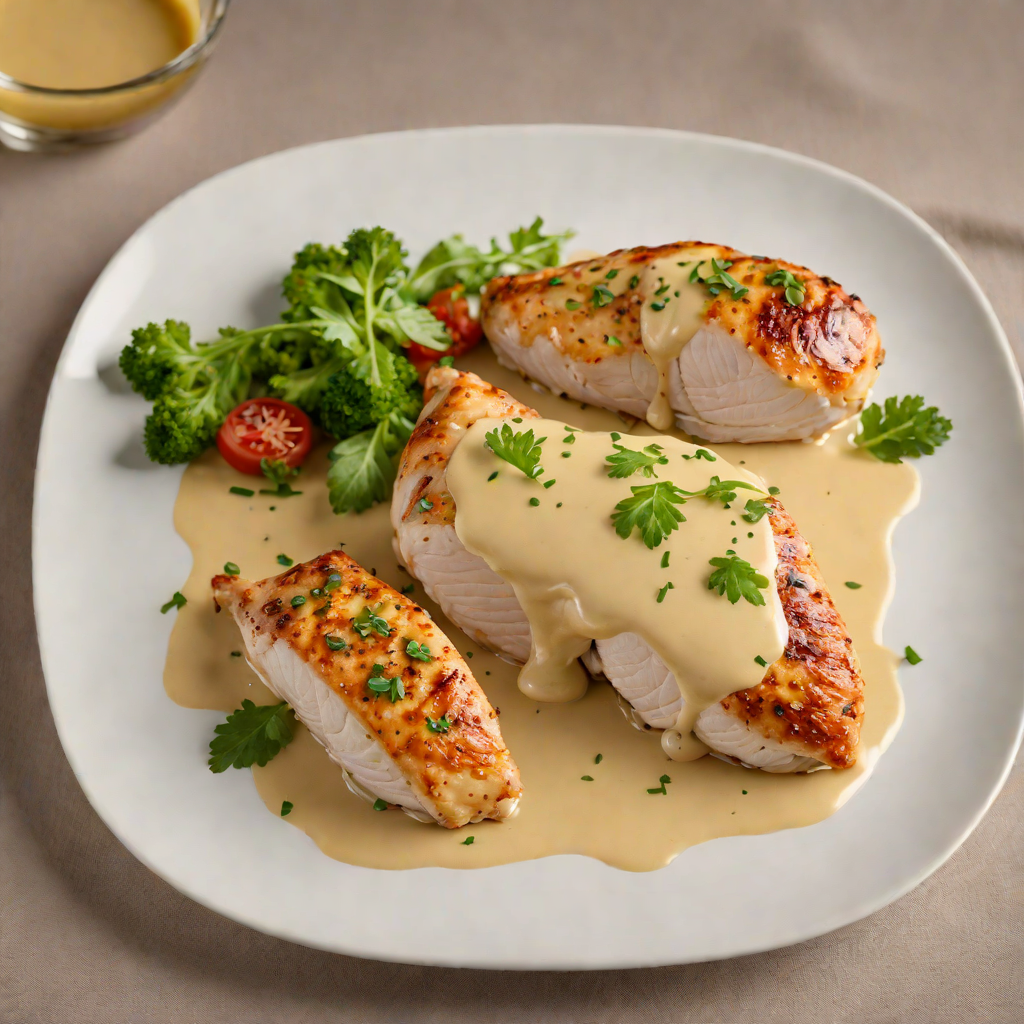 Pan-Seared Chicken with Regional English Mustard Cream Sauce