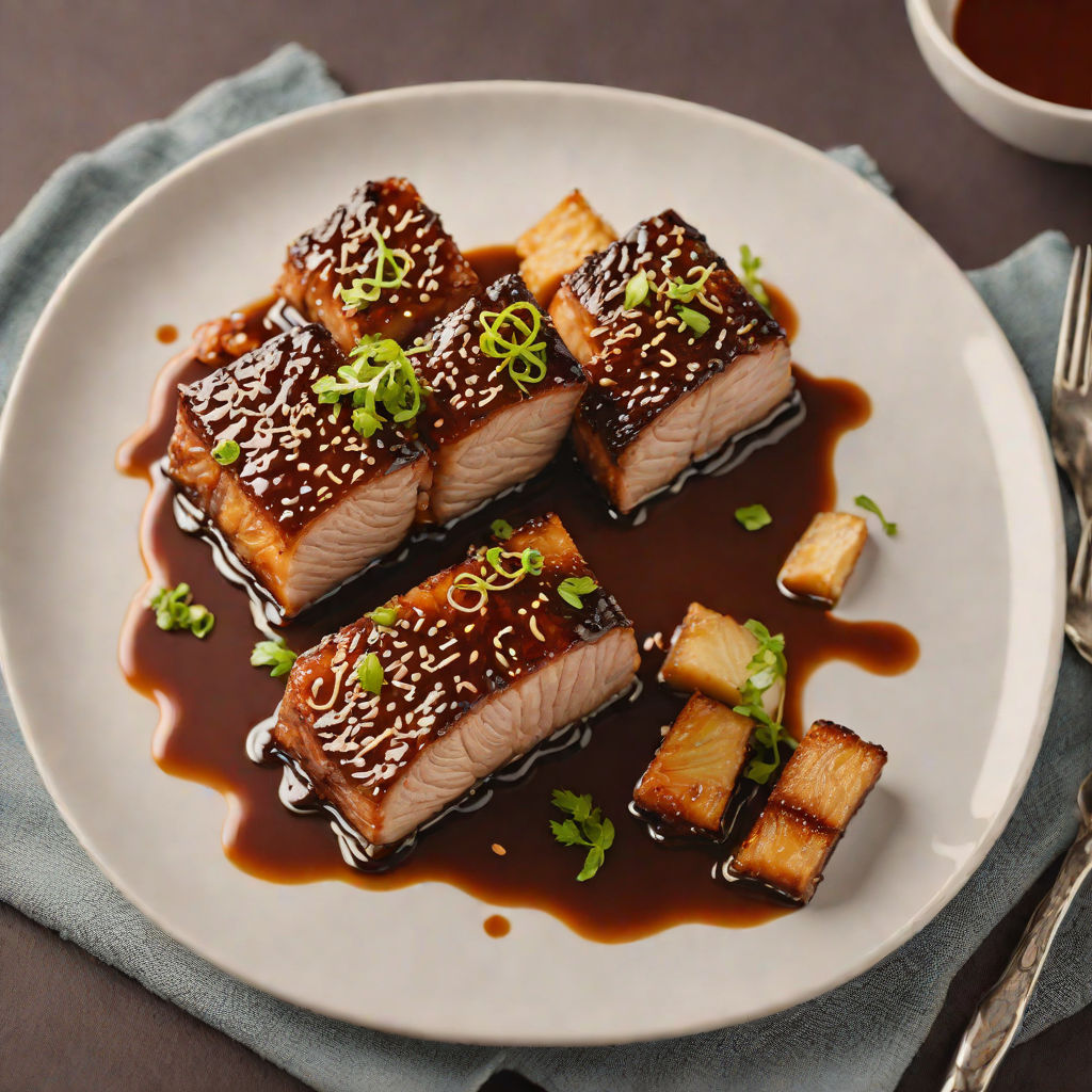 Braised Demon King's Pork Belly with Spiced Soy Glaze