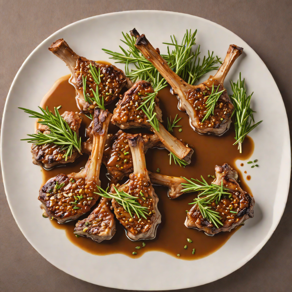 Pan-Roasted Lamb Chops with Rosemary and Garlic Jus
