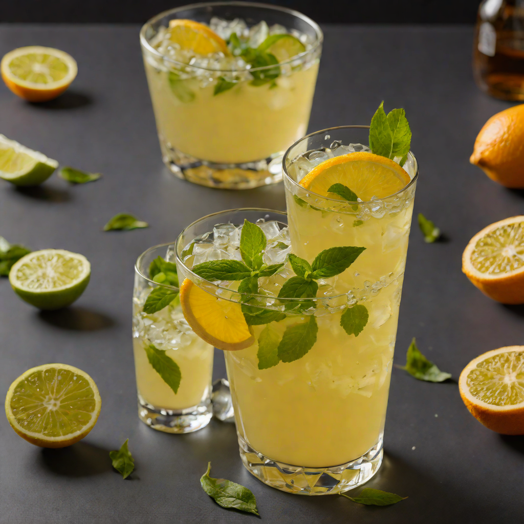 Citrus-Honey Imbibed Green Tea Cooler
