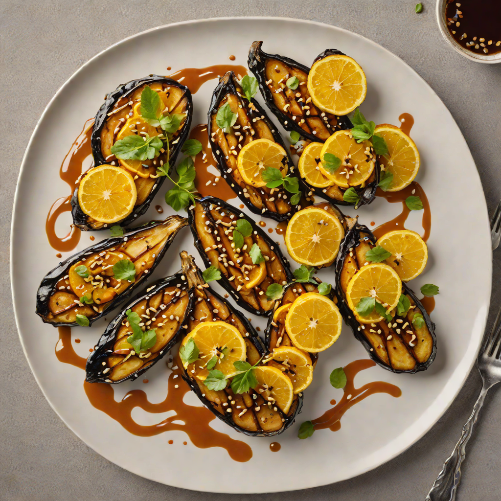 Miso-Glazed Eggplant with Citrus Soy Drizzle