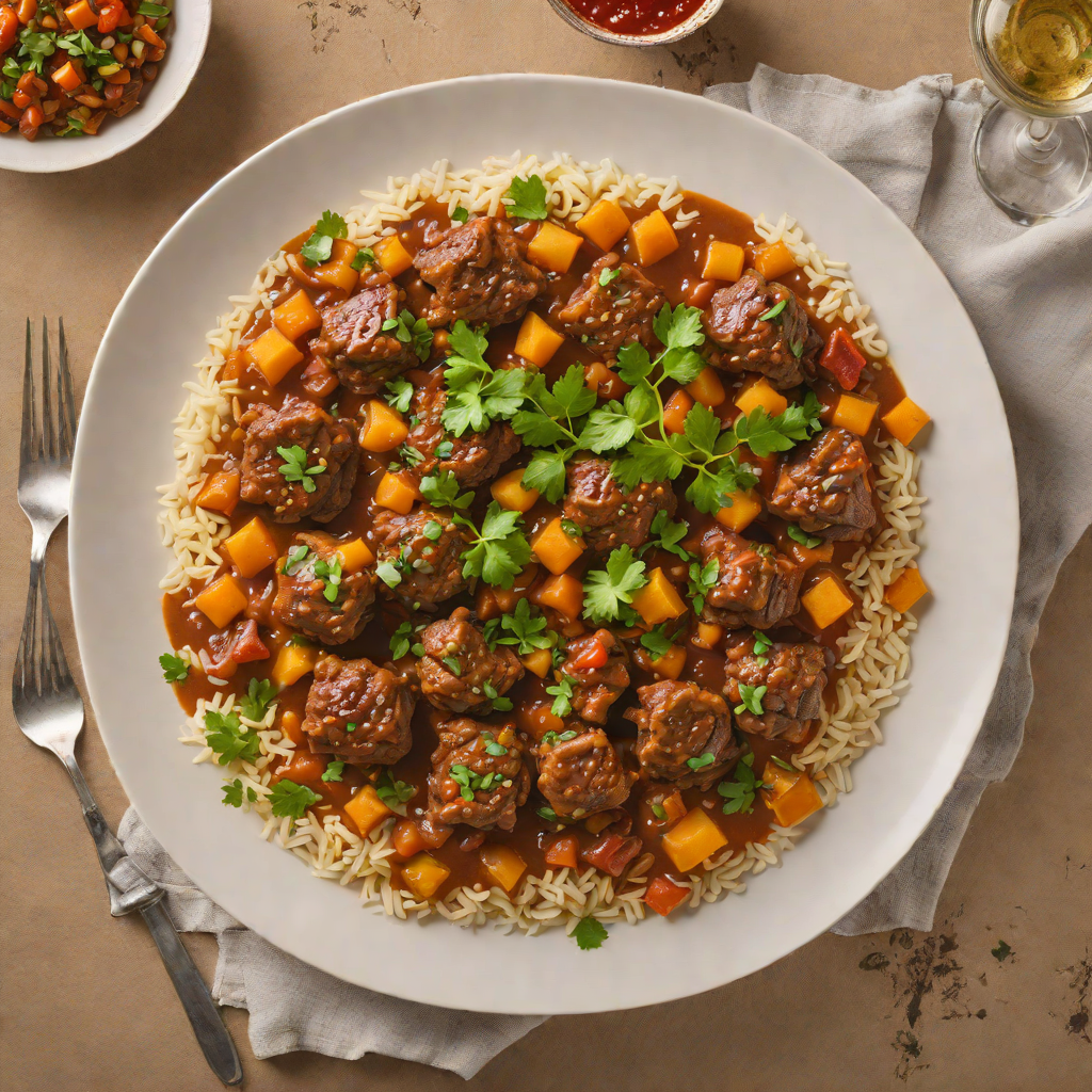 Slow Simmered Imbibed Moroccan Lamb Tagine