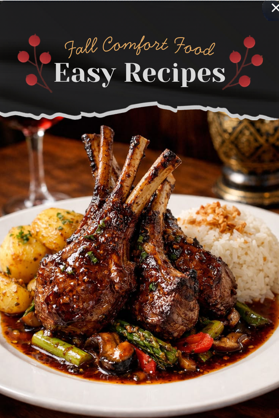Macadamia-Crusted Lamb Chops with Kakadu Plum Glaze