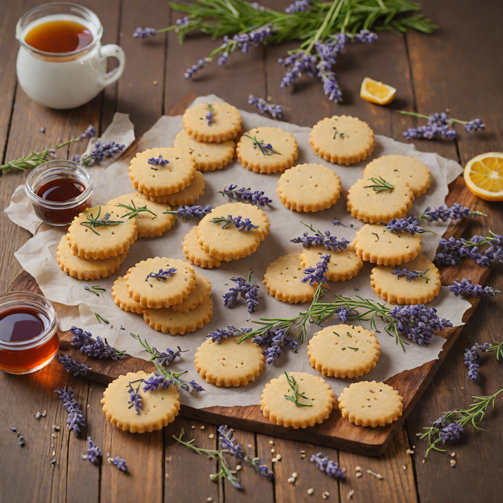 Merriam-Webster-Inspired Honey Lavender Shortbread Cookies