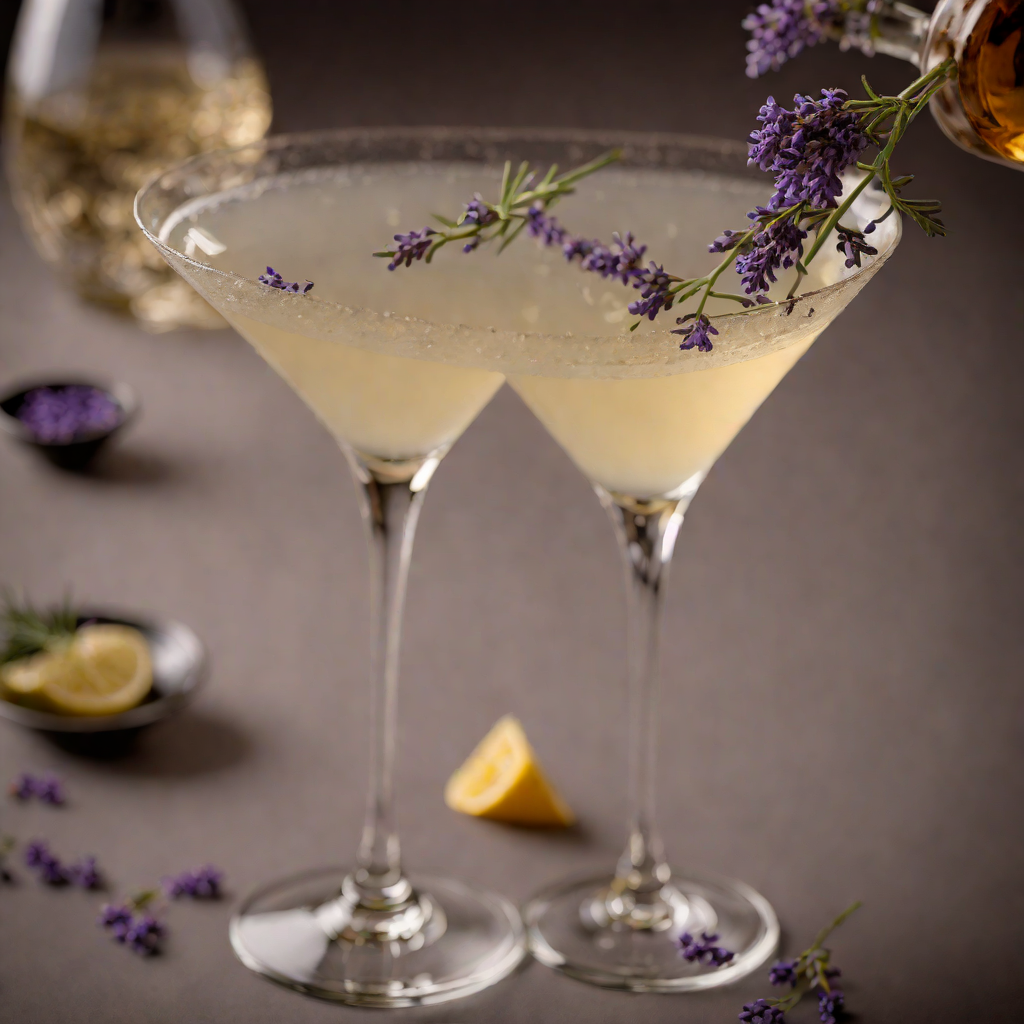 Stirred Gin and Lavender Martini