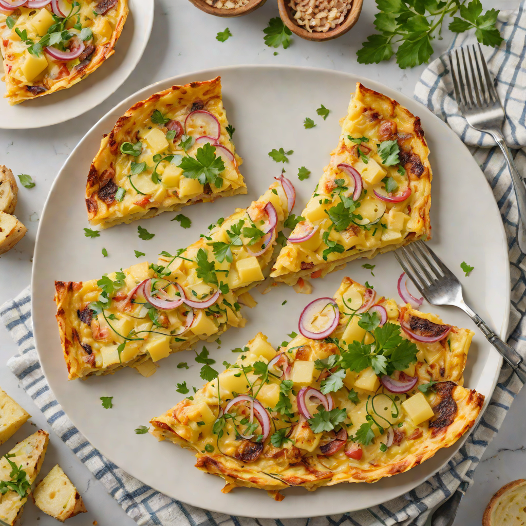 Nonstick Skillet Spanish Tortilla with Potatoes and Onion