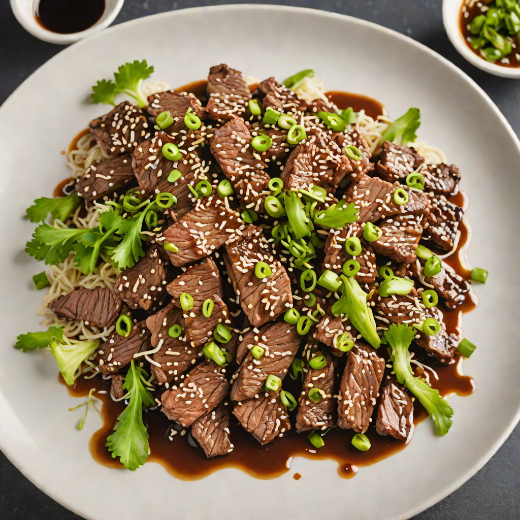 Pan-Seared Korean Beef Bulgogi with Scallion Soy Glaze