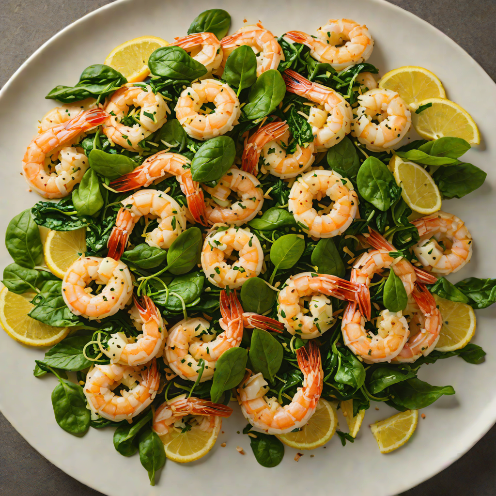 Sautéed Shrimp and Spinach with Garlic and Lemon