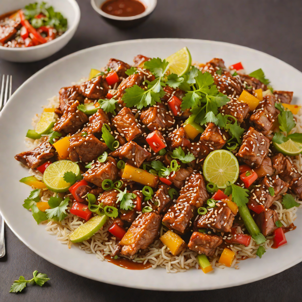 Spicy Citrus-Infused Korean Stir-Fried Pork