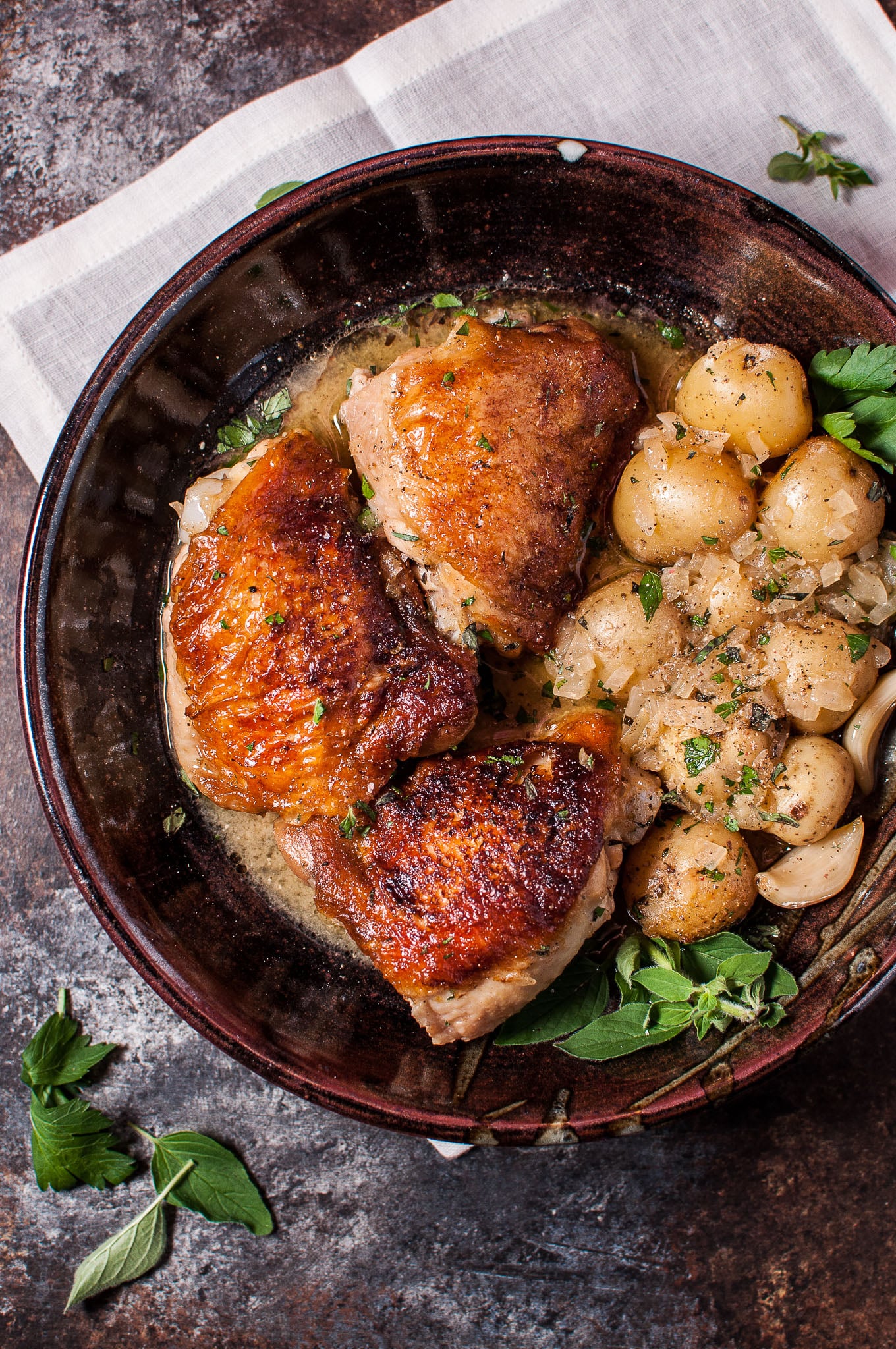 Man What Can I Say? One-Pan Lemon-Herb Chicken with Crispy Potatoes