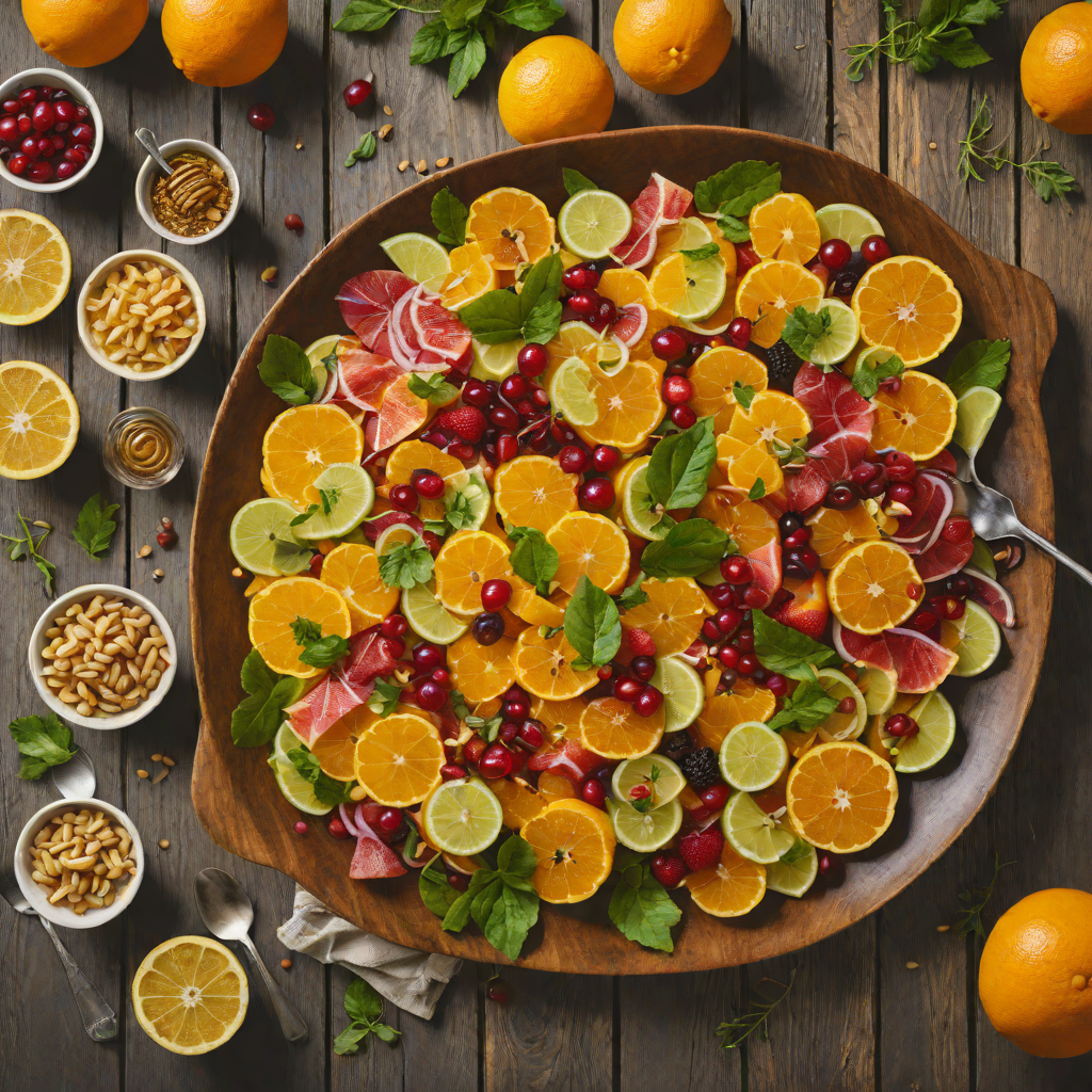 Citrus-Infused Demon Fruit Salad with Ginger Honey Dressing