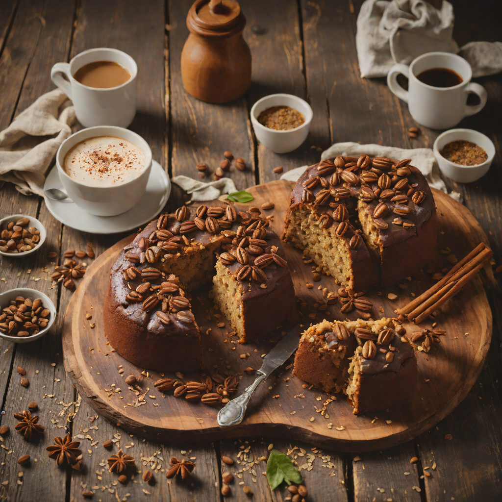 Ethiopian Coffee-Inspired Cardamom and Cinnamon Cake