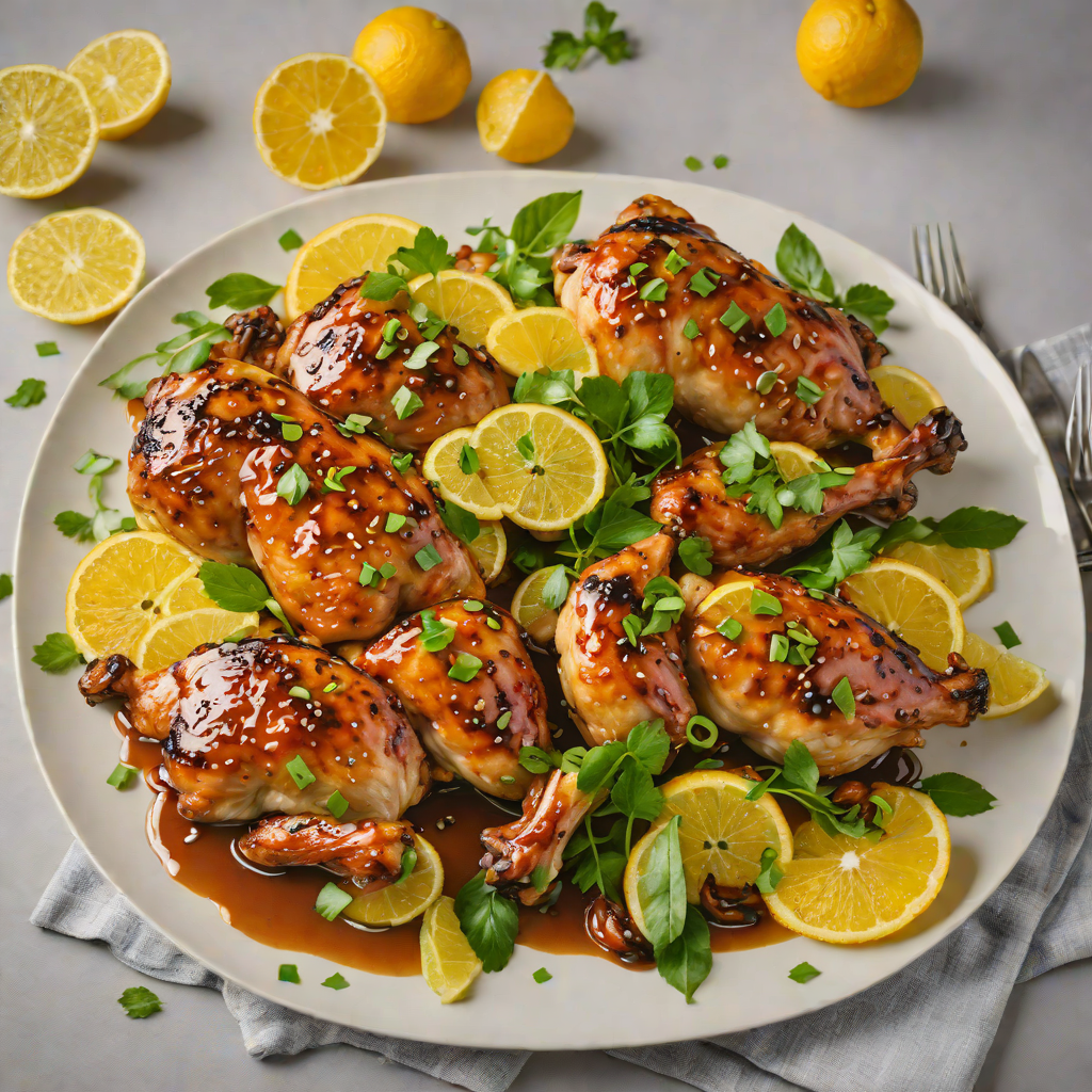 Ginger-Soy Glazed Chicken with Citrus and Scallions