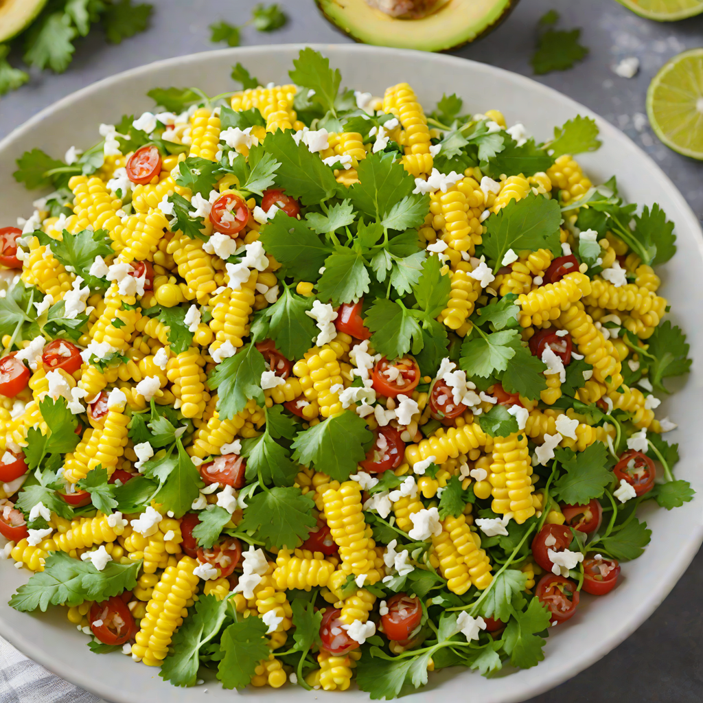 Easy Mexican Street Corn Salad with Cotija and Cilantro