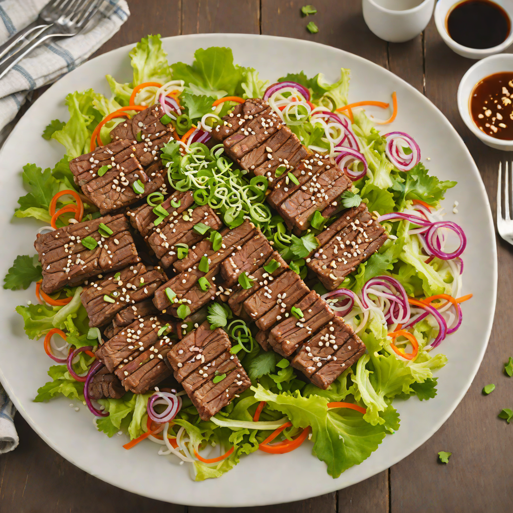 Pan-Seared Korean Beef Bulgogi with Scallion Salad